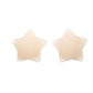 Nude star-shaped reusable silicone nipple cover for discreet, stylish, and comfortable coverage