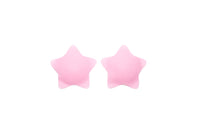 Light pink star-shaped reusable silicone nipple cover for discreet, stylish, and comfortable coverage