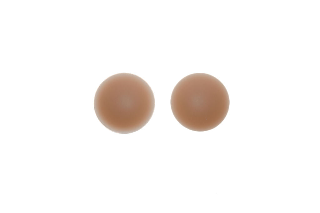 Nude circular-shaped reusable silicone nipple cover for discreet, stylish, and comfortable coverage