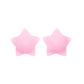 Light pink star-shaped reusable silicone nipple cover for discreet, stylish, and comfortable coverage