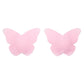 "Light pink butterfly-shaped silicone nipple cover for discreet, stylish, and comfortable coverage. Reusable and ultra-thin for confident fashion."